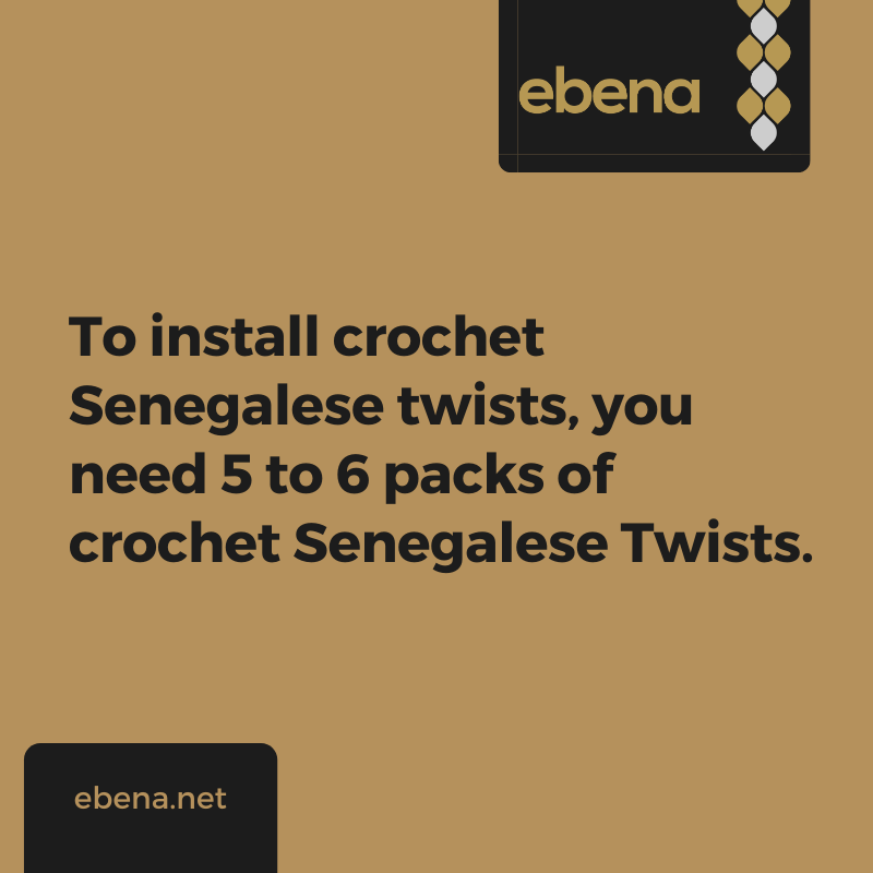 how to install crochet Senegalese twists